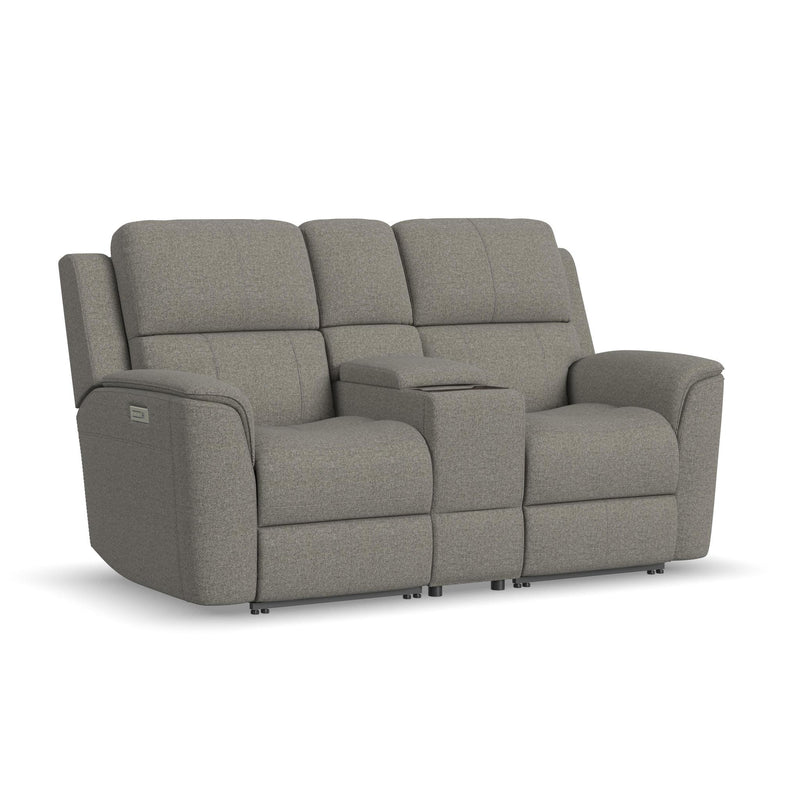 Henry Power Reclining Loveseat with Console by Flexsteel