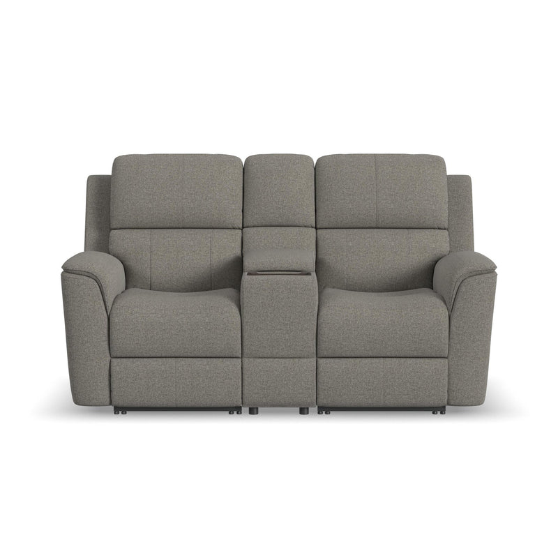 Henry Power Reclining Loveseat with Console by Flexsteel