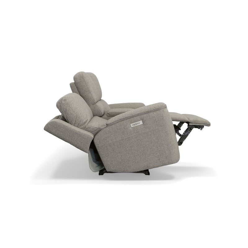 Henry Power Reclining Loveseat with Console by Flexsteel