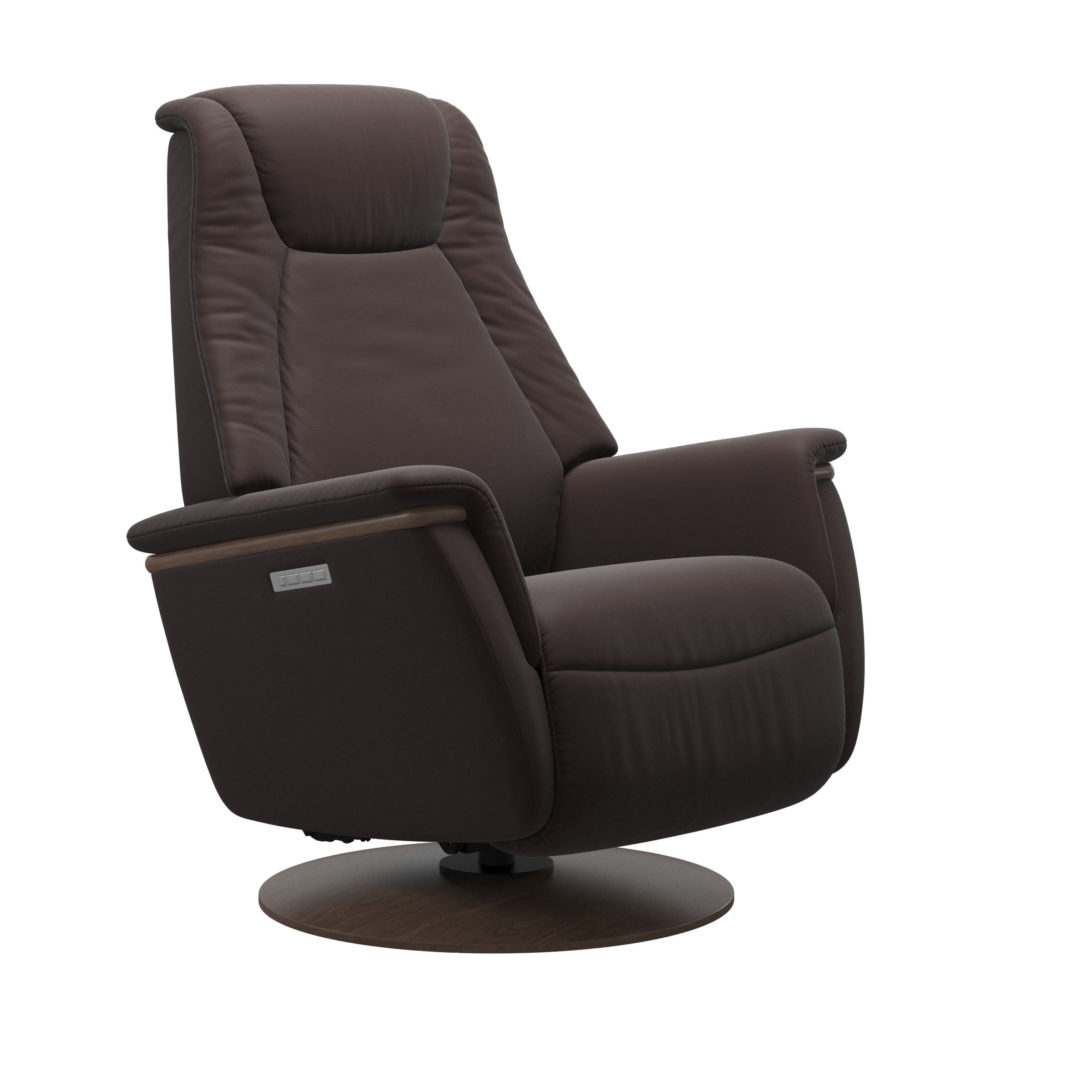 Stressless® Max Power Recliner Chair Large in Chocolate