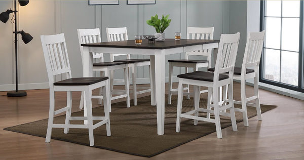 Two Tone Solid Hardwood Dining Set  by Allwood Furniture
