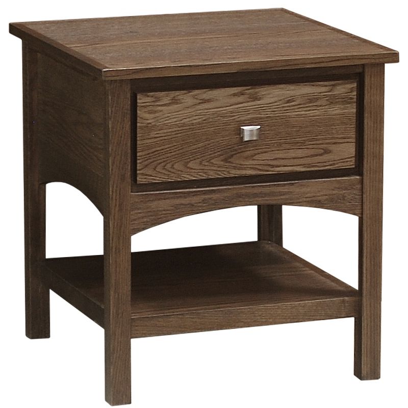 The McMillian Occasional Collection 1-Drawer End Table by Wolfcraft Furniture