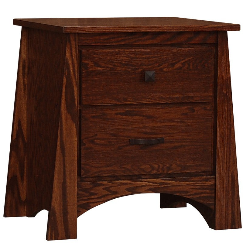 The Unity Collection 2-Drawer Nightstand by Wolfcraft Furniture