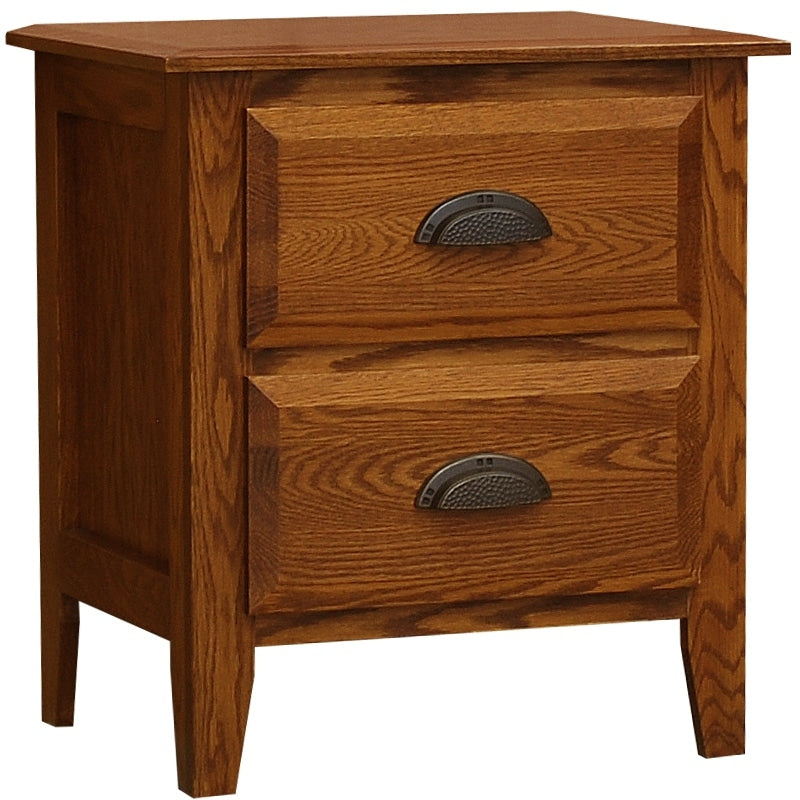 The Summit Collection 2-Drawer Nightstand by Wolfcraft Furniture