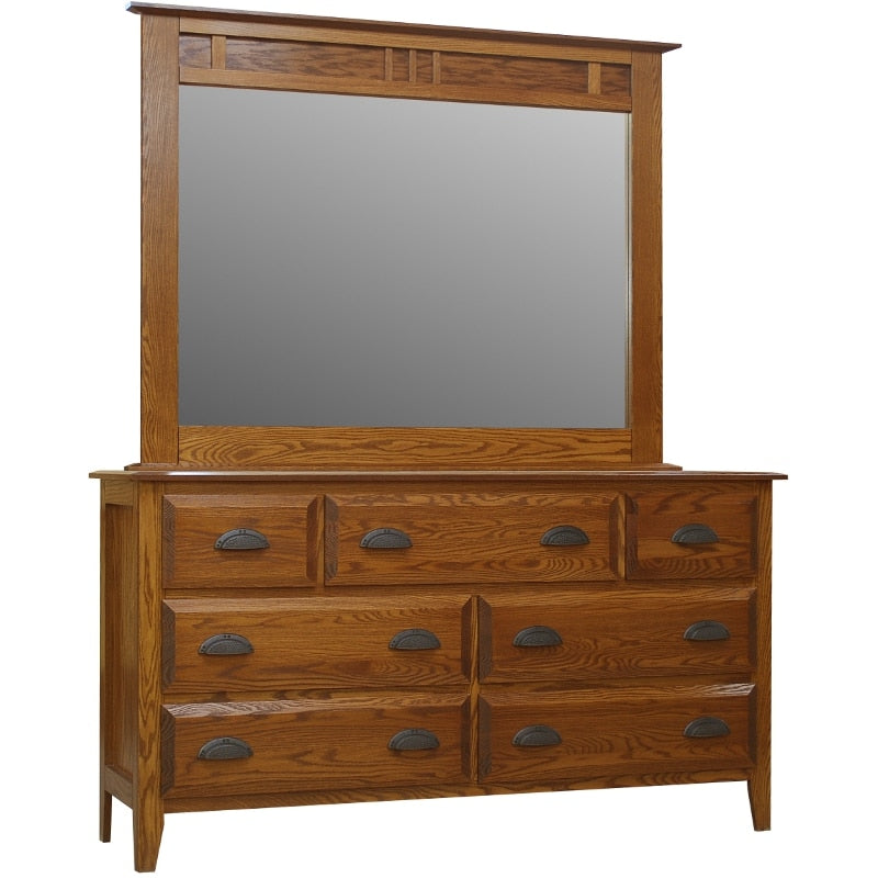 The Summit Collection High Landscape Mirror by Wolfcraft Furniture