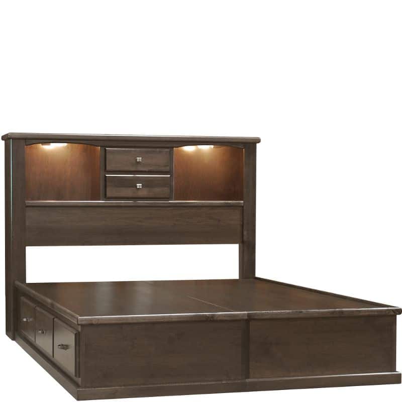 The Vesper Collection King 6-Drawer Foundation by Wolfcraft Furniture