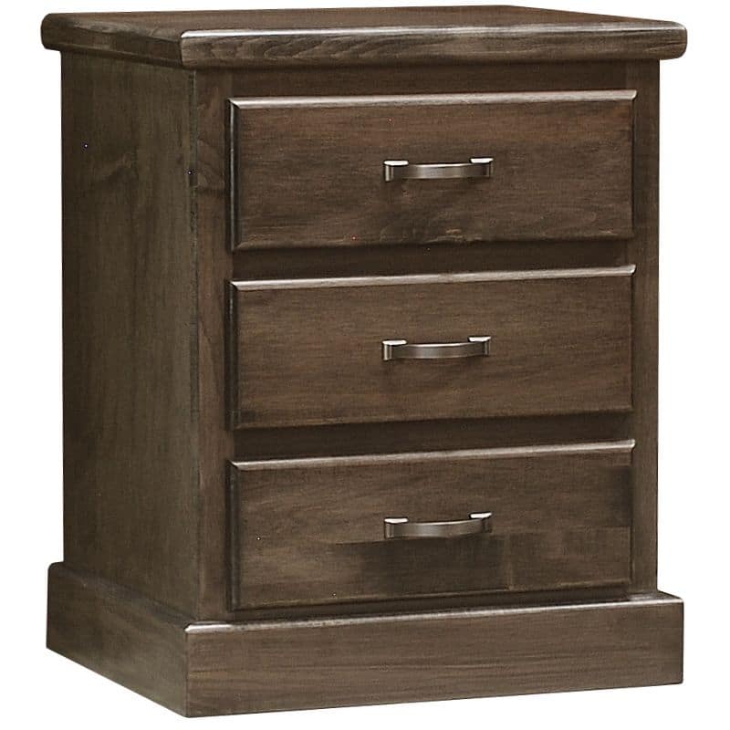 The Vesper Collection 3-Drawer Short Nightstand by Wolfcraft Furniture