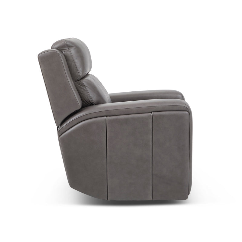 Wyatt Leather Power Recliner with Power Headrest & Lumbar by Flexsteel