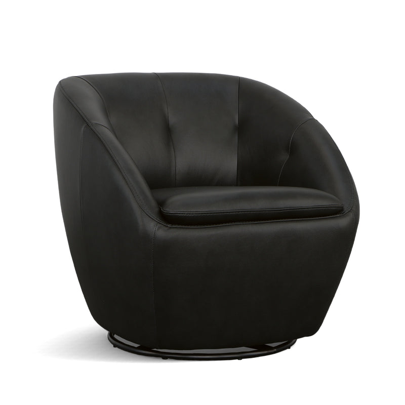 Wade Leather Swivel Chair and Glider by Flexsteel