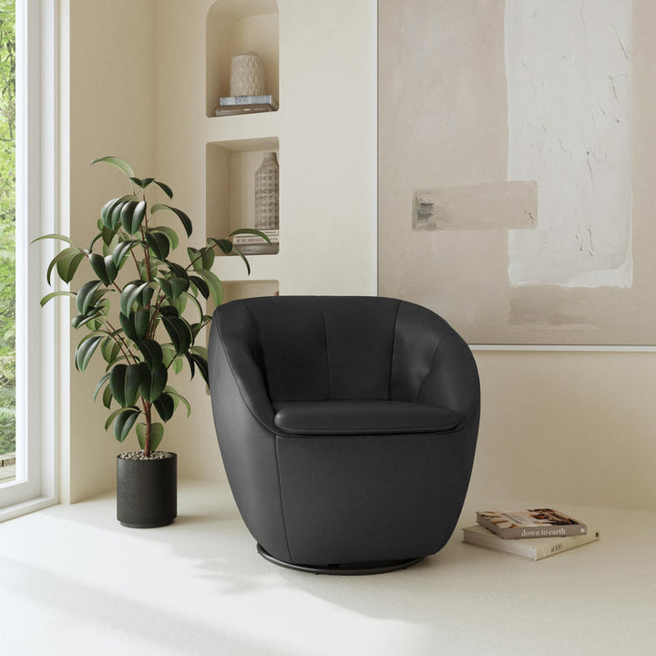 Wade Leather Swivel Chair and Glider by Flexsteel