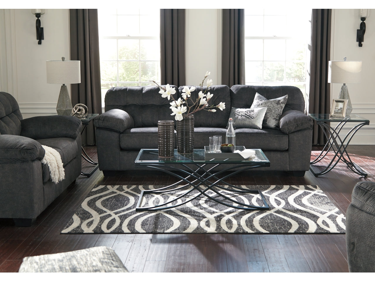 Accrington Loveseat in Granite by Ashley