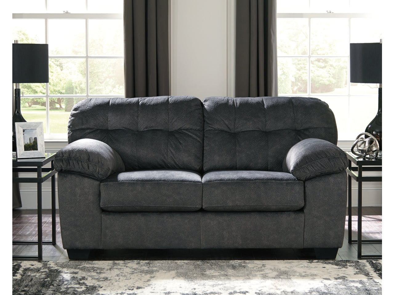 Accrington Loveseat in Granite by Ashley