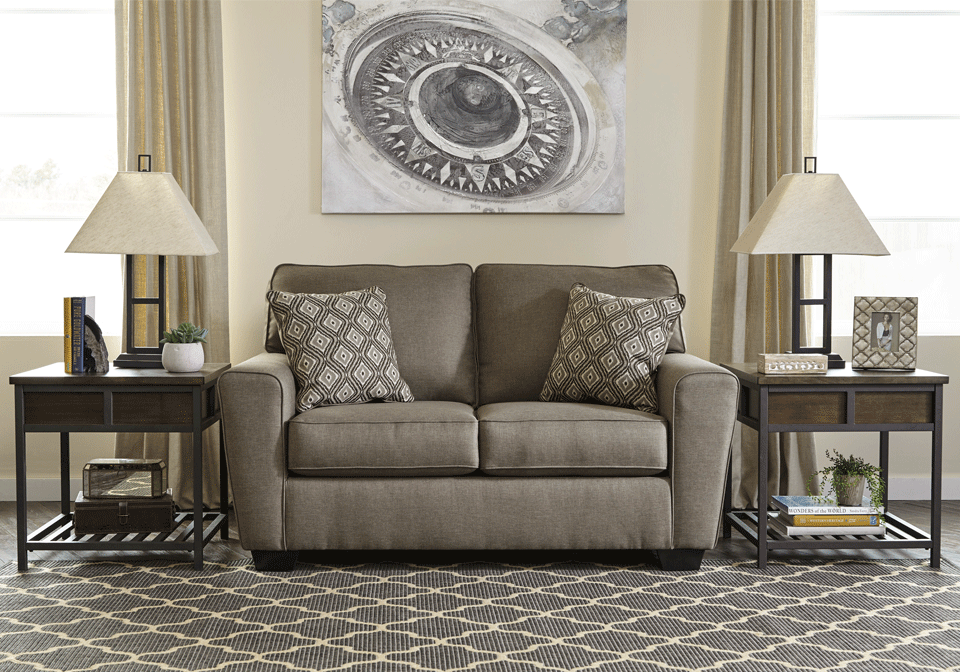 Calicho Loveseat in Cashmere by Ashley