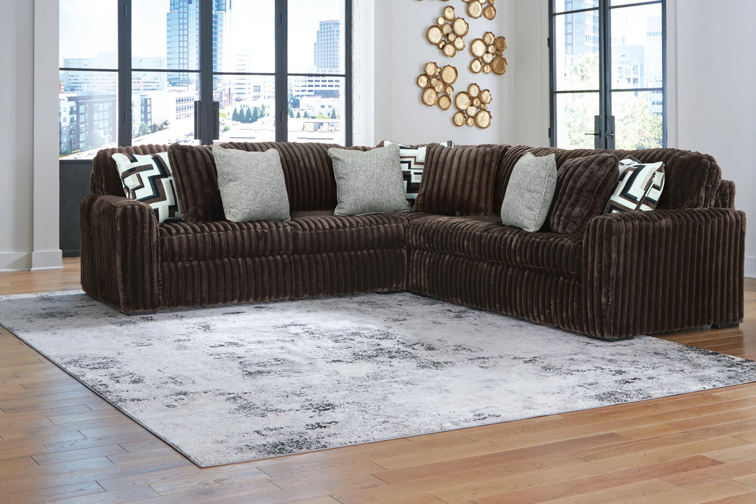 Midnight Madness 3 pc Sectional by Ashley