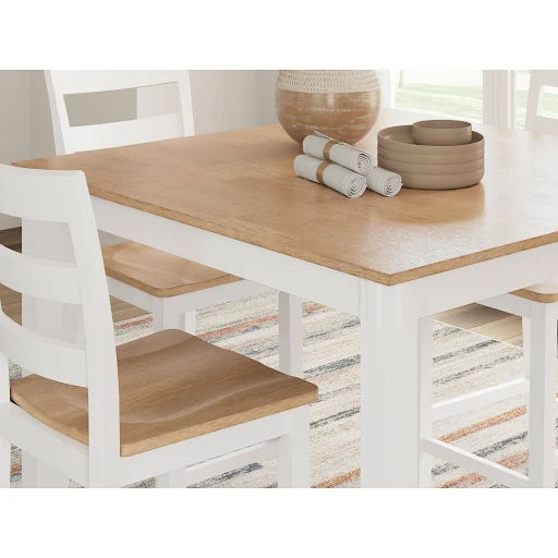 Gesthaven Dining Table & 4 Bar Stools by Ashley