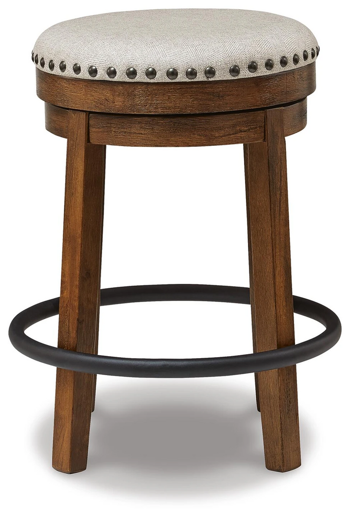 Valebeck Counter Height Upholstered Backless Bar Stool by Ashley