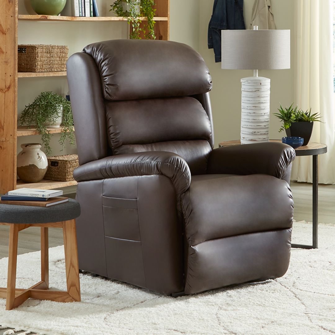 Polaris Large Power Lift Recliner in Smoke by Ultra Comfort