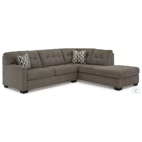 Mahoney 2-Piece Chocolate Sectional  by Ashley
