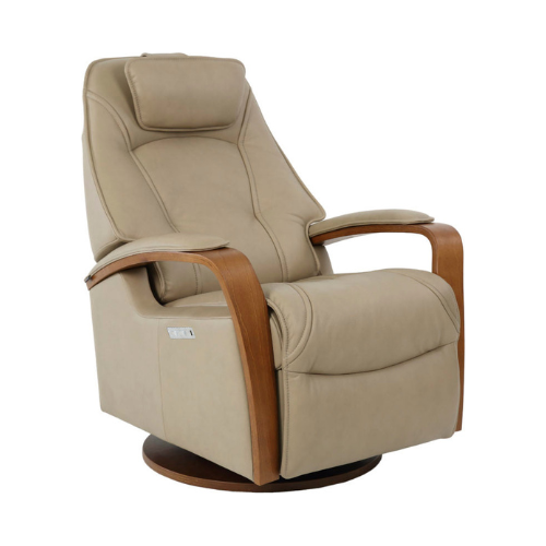 Helsinki Small Manual Swing Recliner in Tan by Fjords