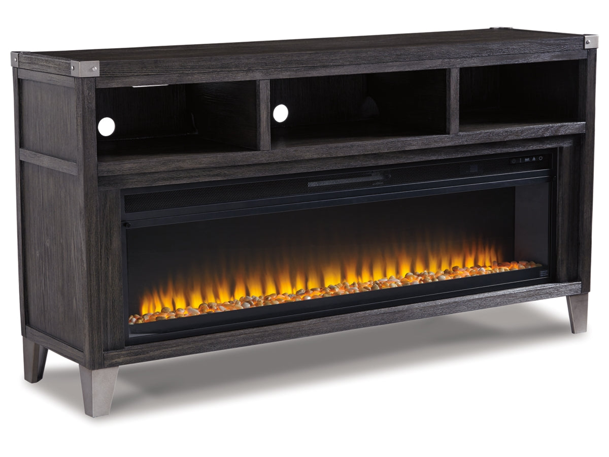 Todoe LG TV Stand with Fireplace by Ashley
