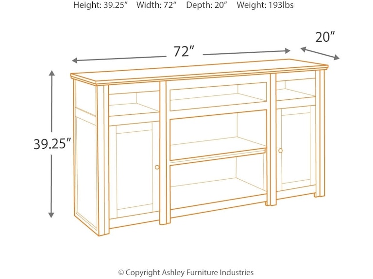 Harpan XL TV Stand with Fireplace by Ashley