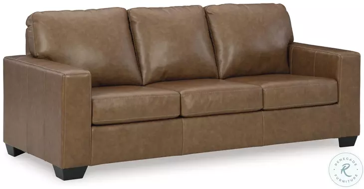 Bolsena Caramel Leather Sofa by Ashley