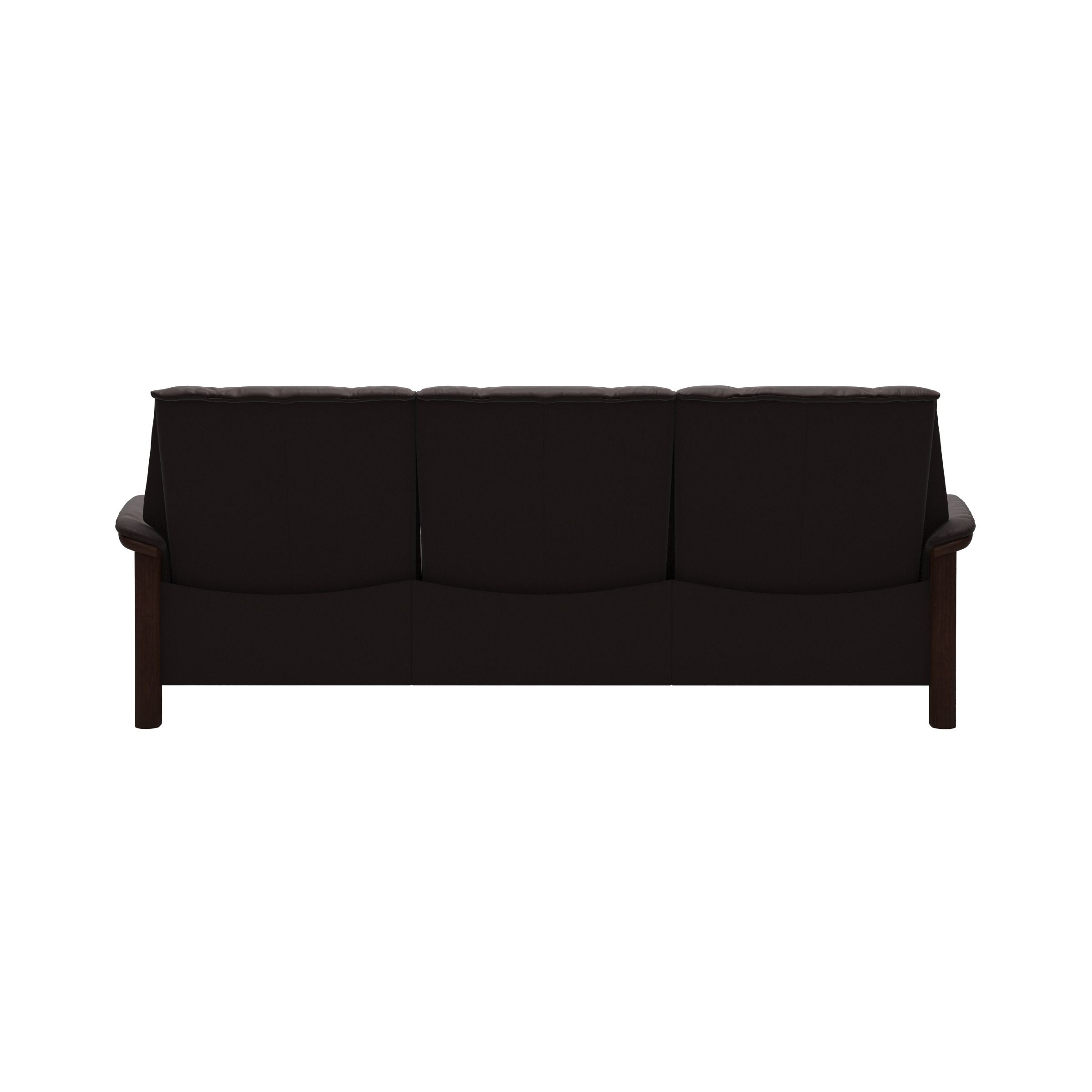 Stressless® Buckingham Lowback Sofa in Chocolate/Brown Base