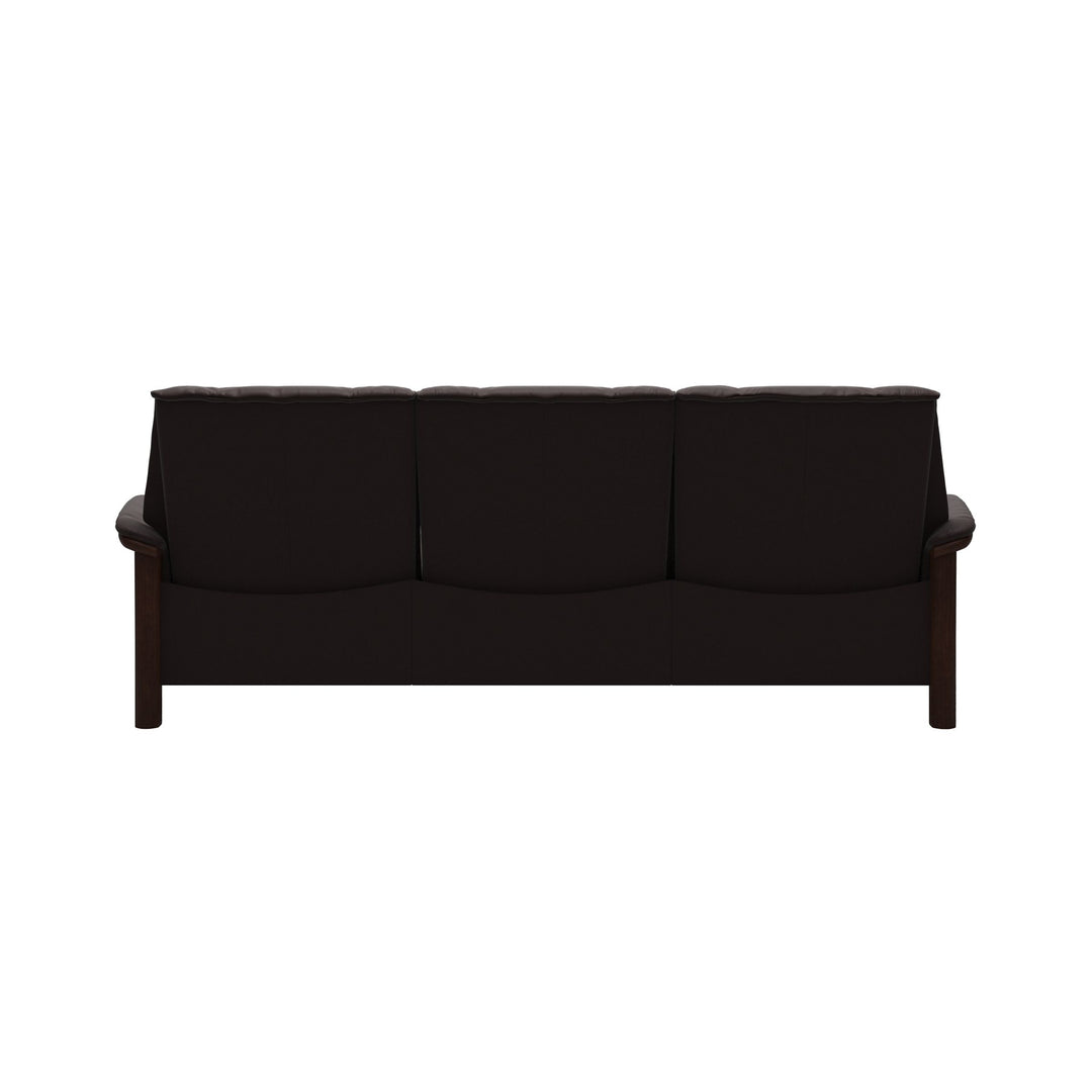 Stressless® Buckingham Lowback Sofa in Chocolate/Brown Base