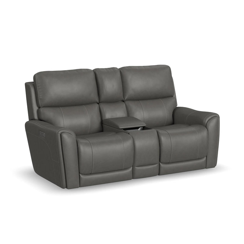 Carter Power Reclining Loveseat with Console by Flexsteel