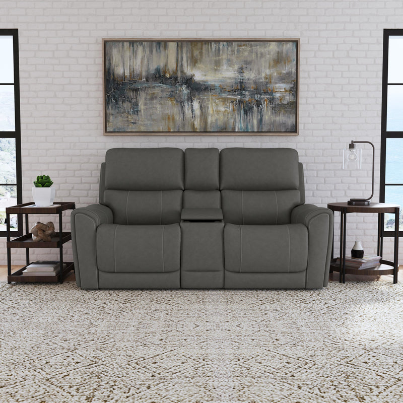 Carter Power Reclining Loveseat with Console by Flexsteel