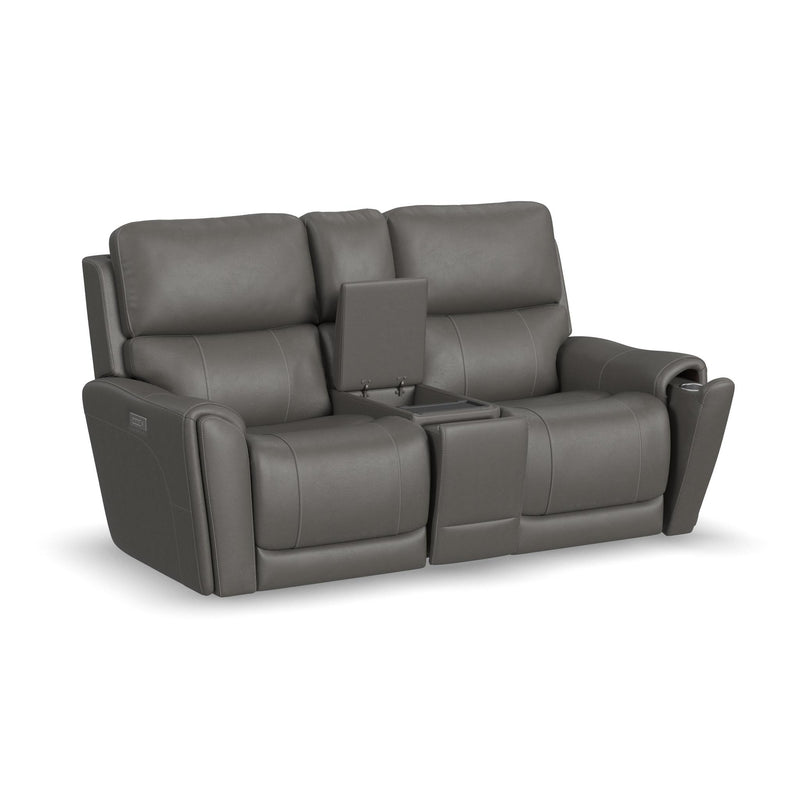 Carter Power Reclining Loveseat with Console by Flexsteel