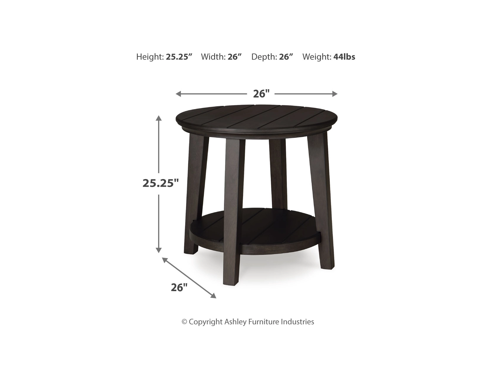 Celamar Round End Table by Ashley