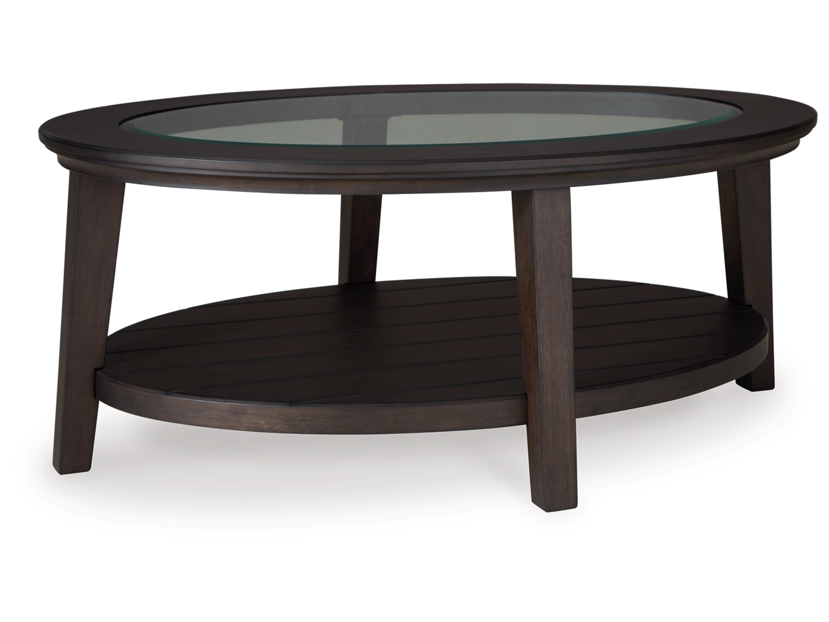 Celamar Oval Coffee Table in Dark Brown by Ashley