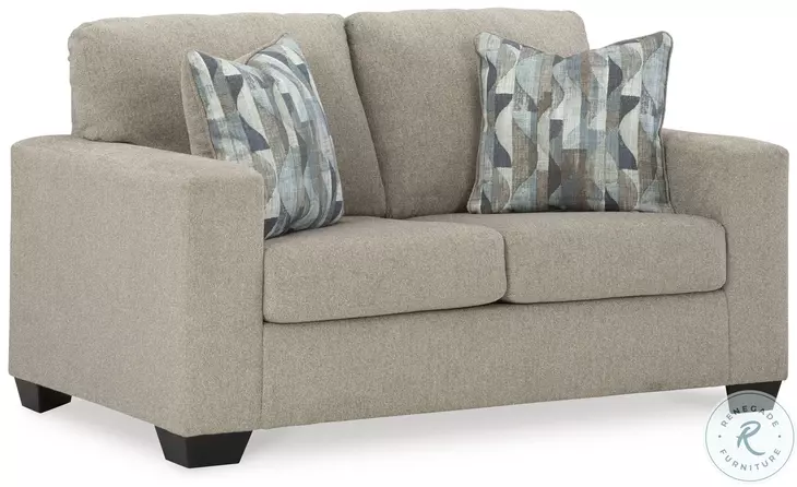Deltona Parchment Brown/Beige Loveseat by Ashley
