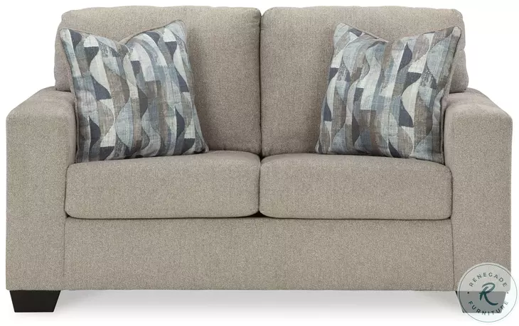 Deltona Parchment Brown/Beige Loveseat by Ashley
