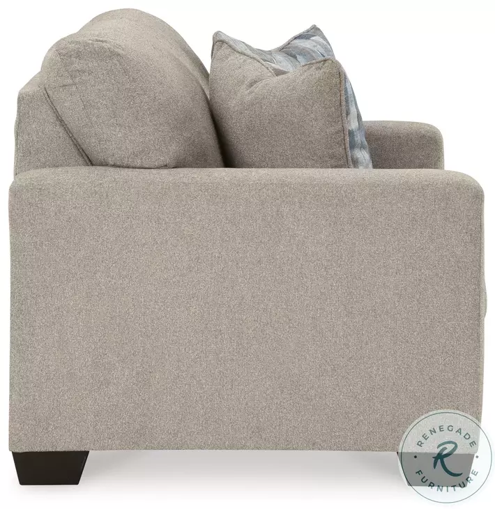 Deltona Parchment Brown/Beige Loveseat by Ashley
