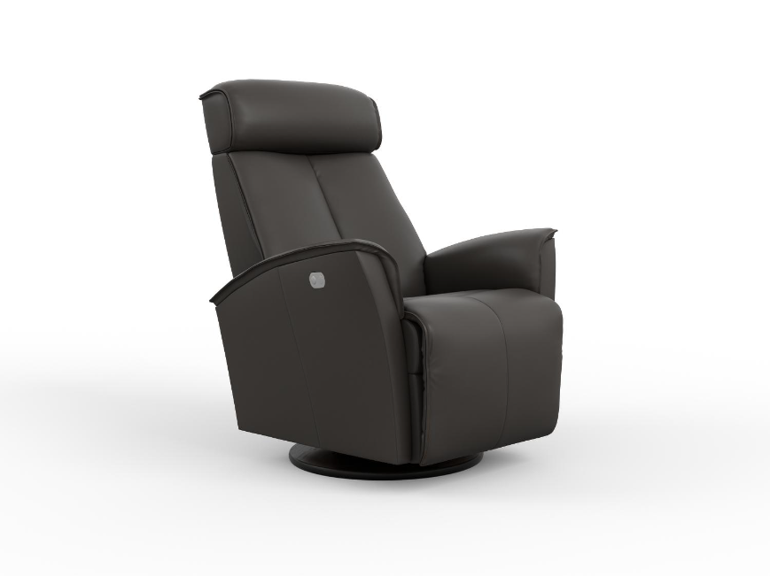 Venice Power Swing Recliner in Storm by Fjords