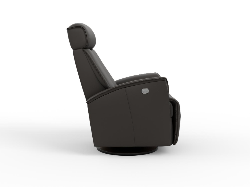 Venice Power Swing Recliner in Storm by Fjords
