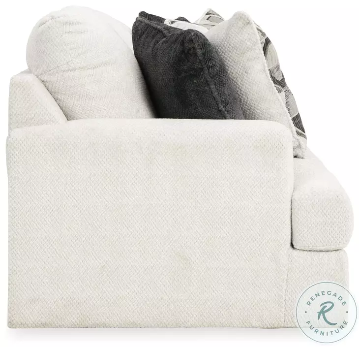 Karinne Linen White Sofa by Ashley