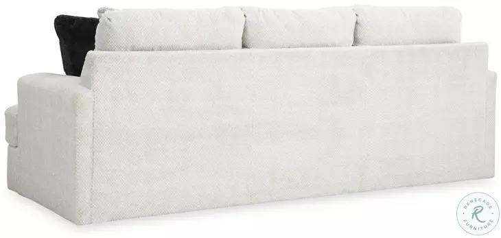 Karinne Linen White Sofa by Ashley