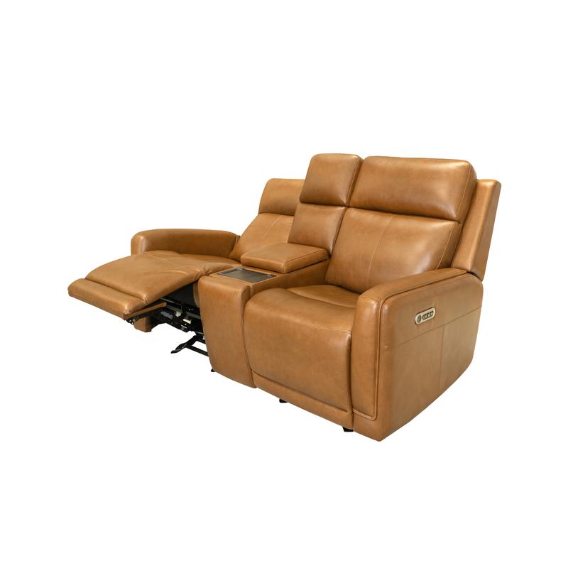 Alister Loveseat with Console with Power Headrest and Lumbar by Flexsteel