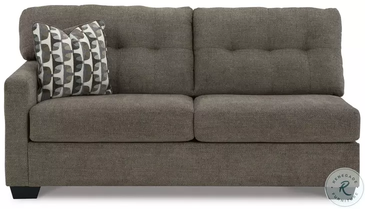 Mahoney 2-Piece Chocolate Sectional  by Ashley