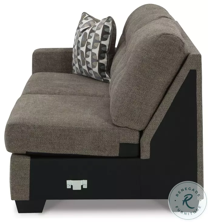 Mahoney 2-Piece Chocolate Sectional  by Ashley