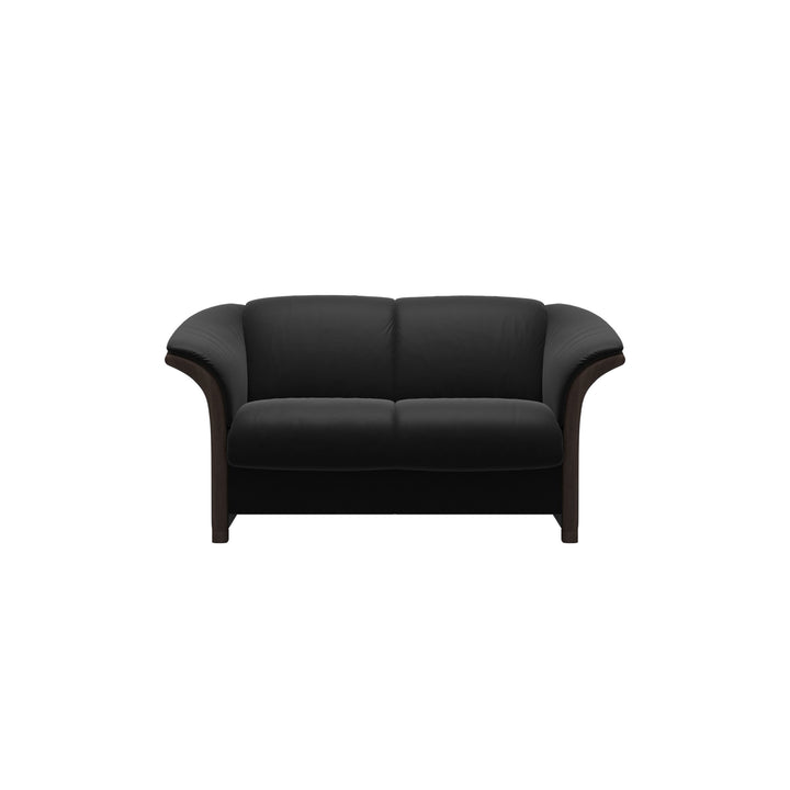 Stressless® Manhattan Loveseat in Black/Wenge Base