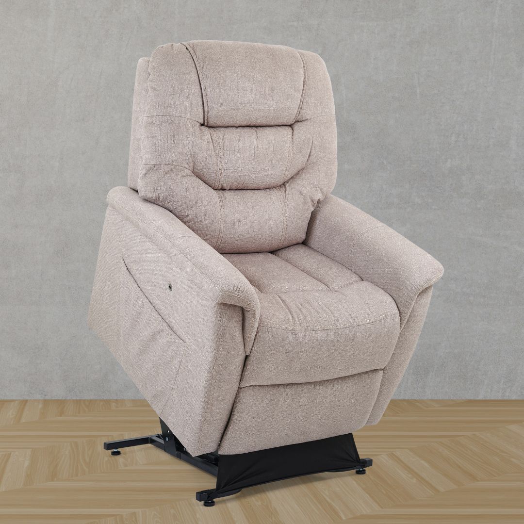Marbella Medium Power Lift Recliner in Fog by Ultra Comfort