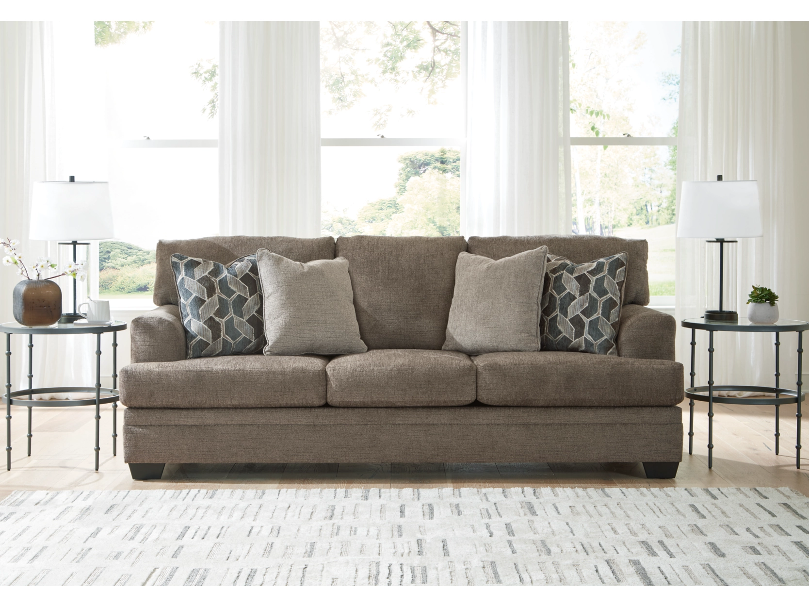 Stonemeade Fabric Sofa in Nutmeg by Ashley