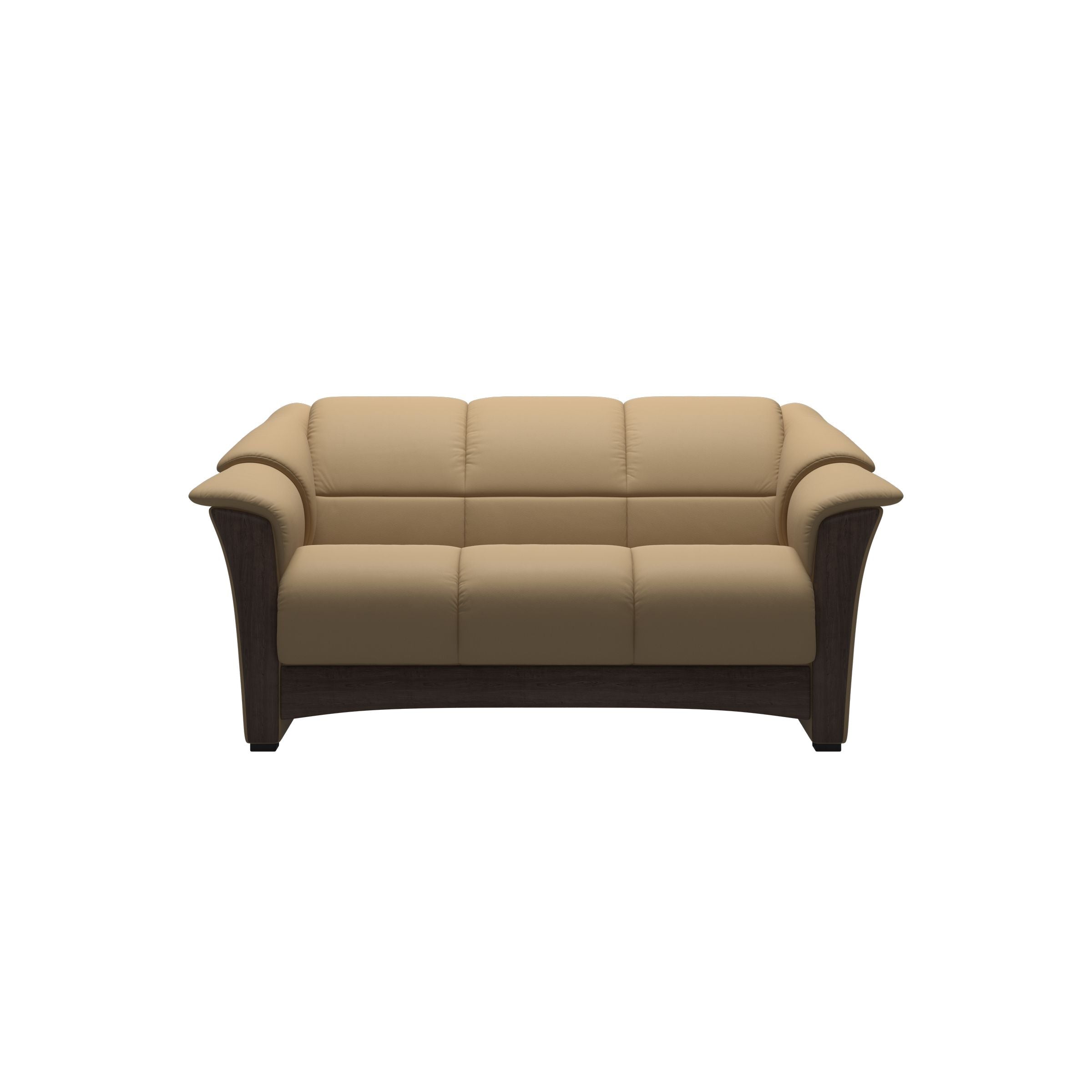 Stressless® Oslo Loveseat in Sand/Wenge Base