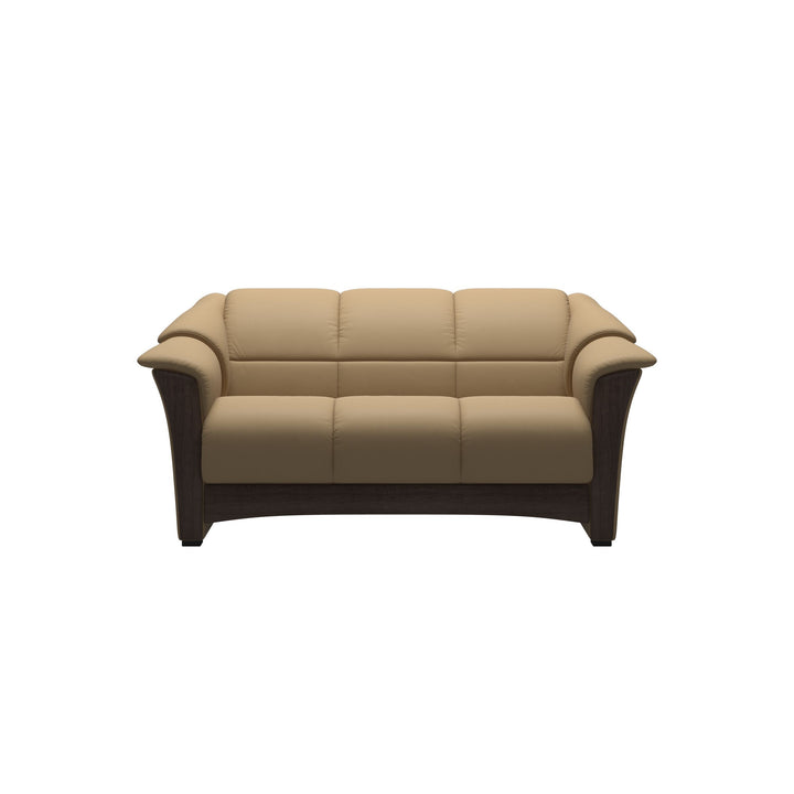 Stressless® Oslo Loveseat in Sand/Wenge Base