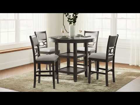 Langwest Counter Height Dining Table with 4 Stools by Ashley