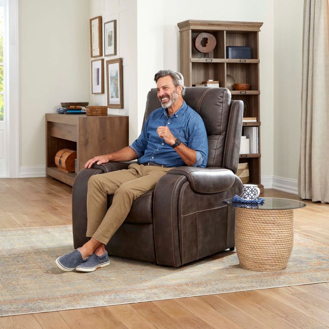 Sedona Medium Power Lift Chair Recliner in Graphite by Ultra Comfort